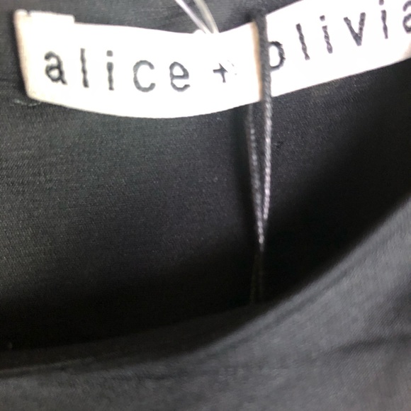 ALICE + OLIVIA NWT Black & yellow Mini dress Size2 - Picture 5 of 16